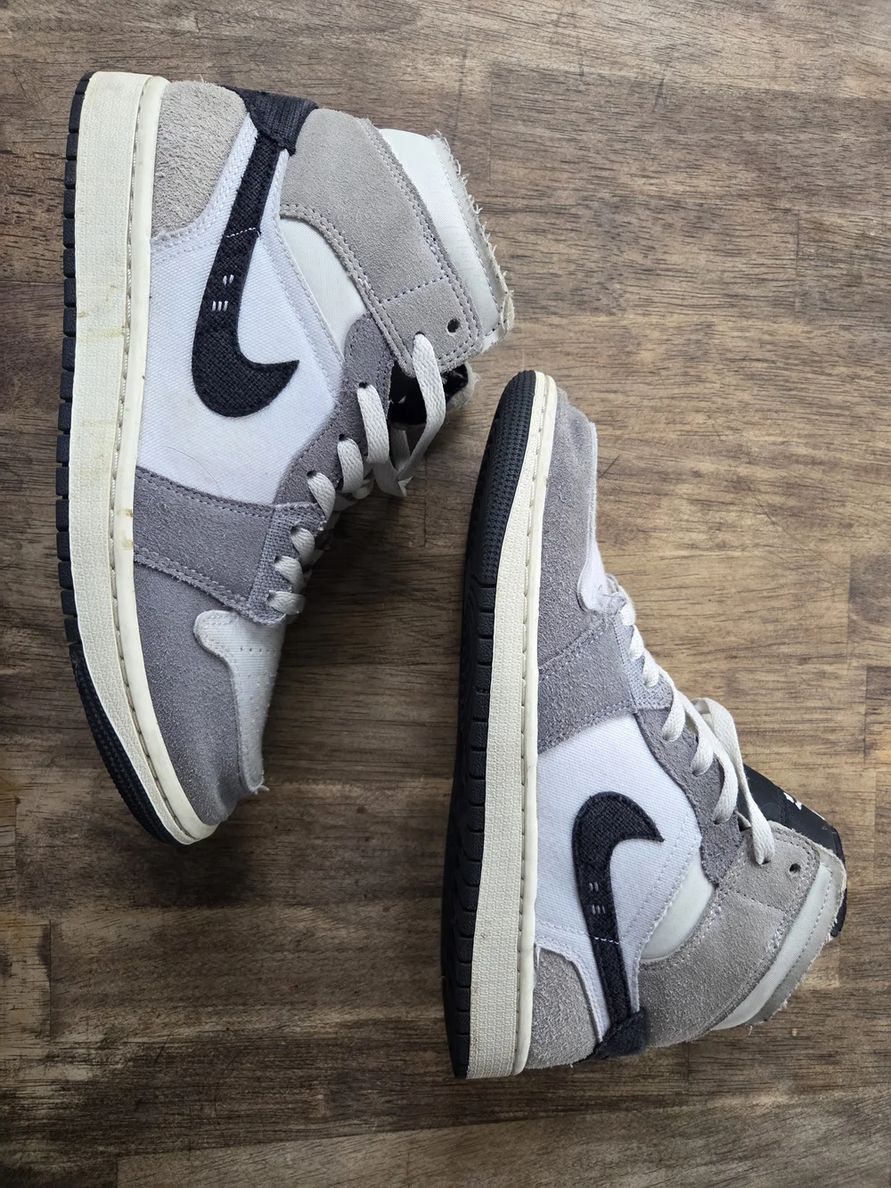 Jordan 1 Mid SE Craft - Gray/White Men’s Sneakers